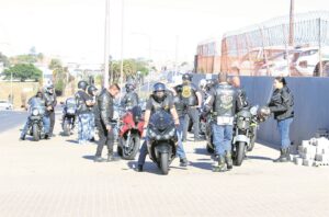 W Coast bikers do their toy run