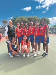 Langebaanweg’s u-13 netball team shows its mettle