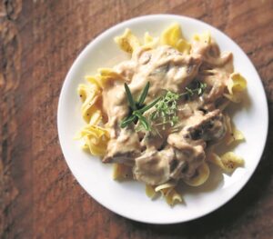 Heerlike bief stroganoff