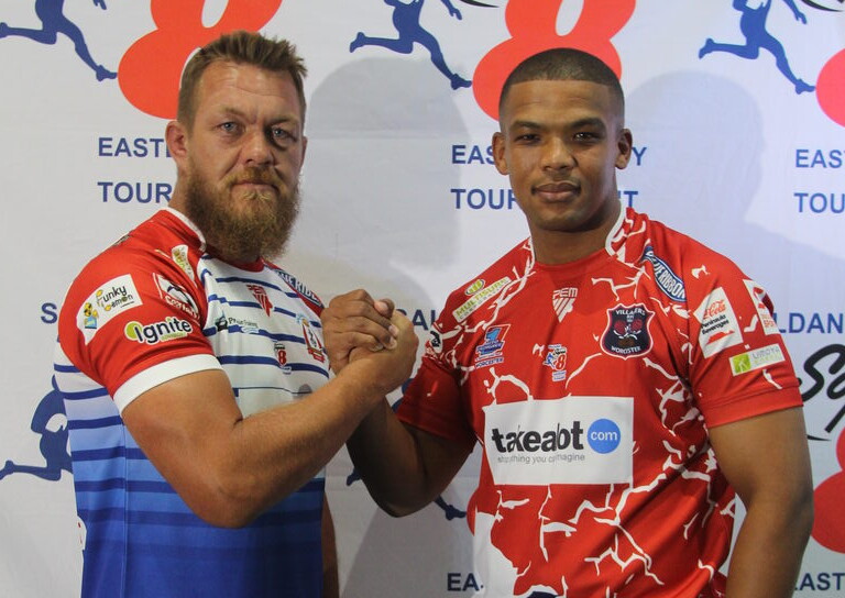 Captains of Saldanha Bay Rugby Club and Worcester Villagers.