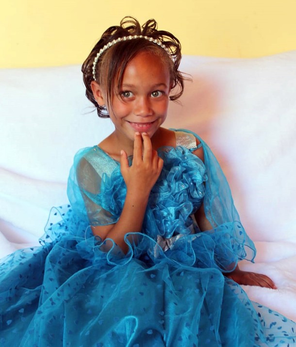 Joshlin Smith is op dié foto vyf jaar oud.