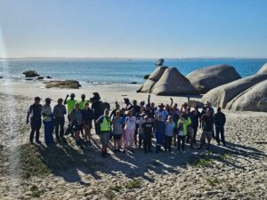 Plumbers do beach clean-up