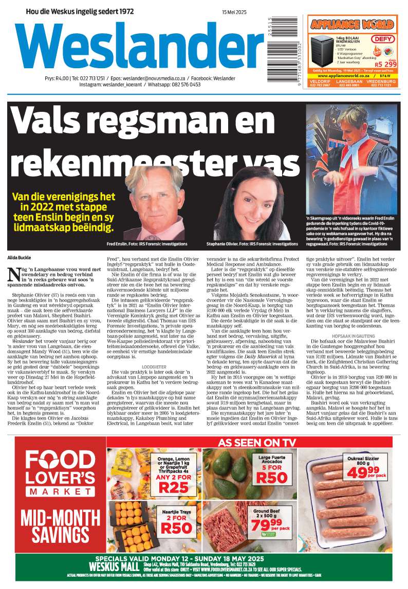 Weslander – E-edition – 15 May 2025