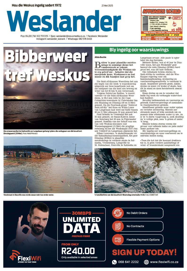 Weslander – E-edition – 22 May 2025