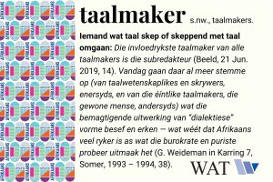 Woord van die week
