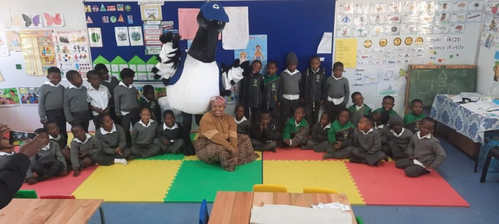 Ranger the Rubbish Rescuer recently had the pleasure of engaging with nearly 500 enthusiastic learners at Masiphatisane Primary School in Vredenburg. The visit focused on raising awareness about recycling, littering, and the importance of protecting our environment. Ranger's mission is to inspire the next generation to keep our communities clean—and with such bright young minds, the future of our municipality looks promising. The learners were reminded that even simple actions, like picking up litter or sorting recyclables, can make a big difference in creating a cleaner, healthier world for everyone. Saldanha Bay Municipality would like to thank the principal, dedicated teachers, and the Solid Waste Management team for their incredible support in making the visit a success.