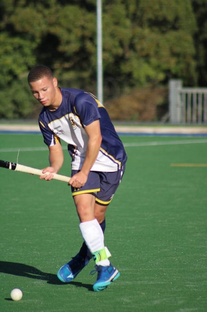 Johen Pietersen in aksie.