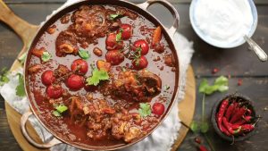 Fragrant Moroccan Lamb Stew with Butternut and Sweet Potatoes