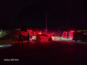 Man (55) sterf toe motor van pad af ry