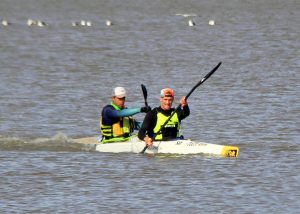 Kano’s al halfpad tussen die Paarl en die eindpunt op Velddrif