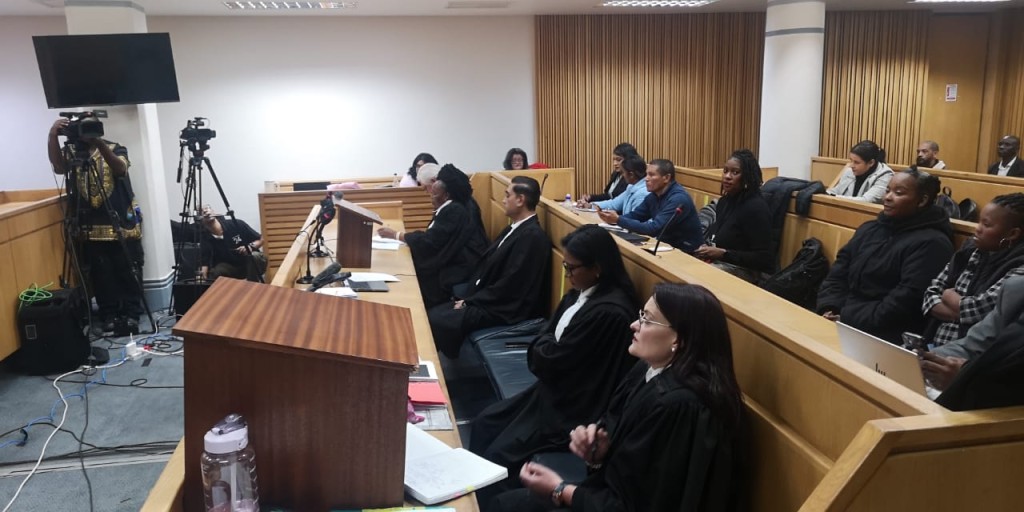 Die regslui sit in die hofsitting vandag. Foto: Danie Hefers