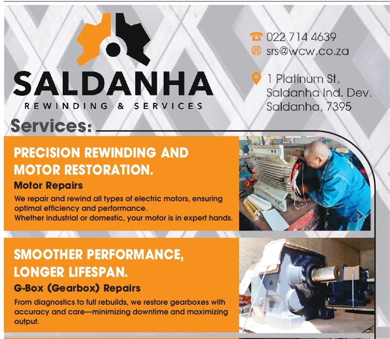 Saldanha Rewinding & Services vier 25 jaar bestaan