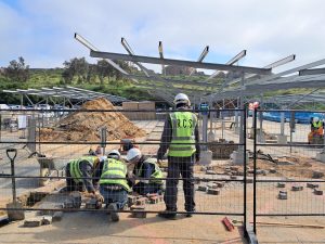 Solar car ports do double duty
