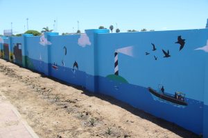 Saldanha wall is cheered up