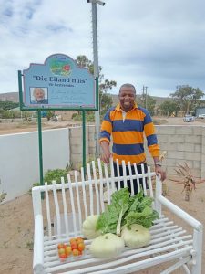 Toboy loves giving back in vegetables.