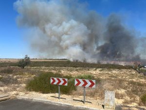 Hopefield veldbrande vlam op
