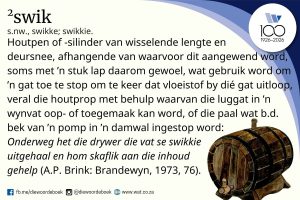 Woord van die week – swik