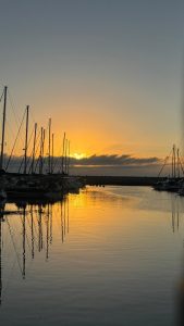 Sonsondergang oor Langebaan
