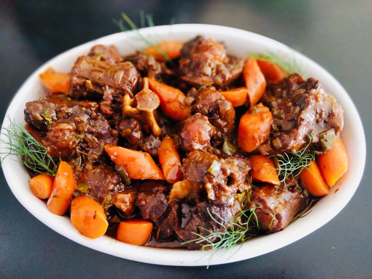 Fall-off-the-bone oxtail stew