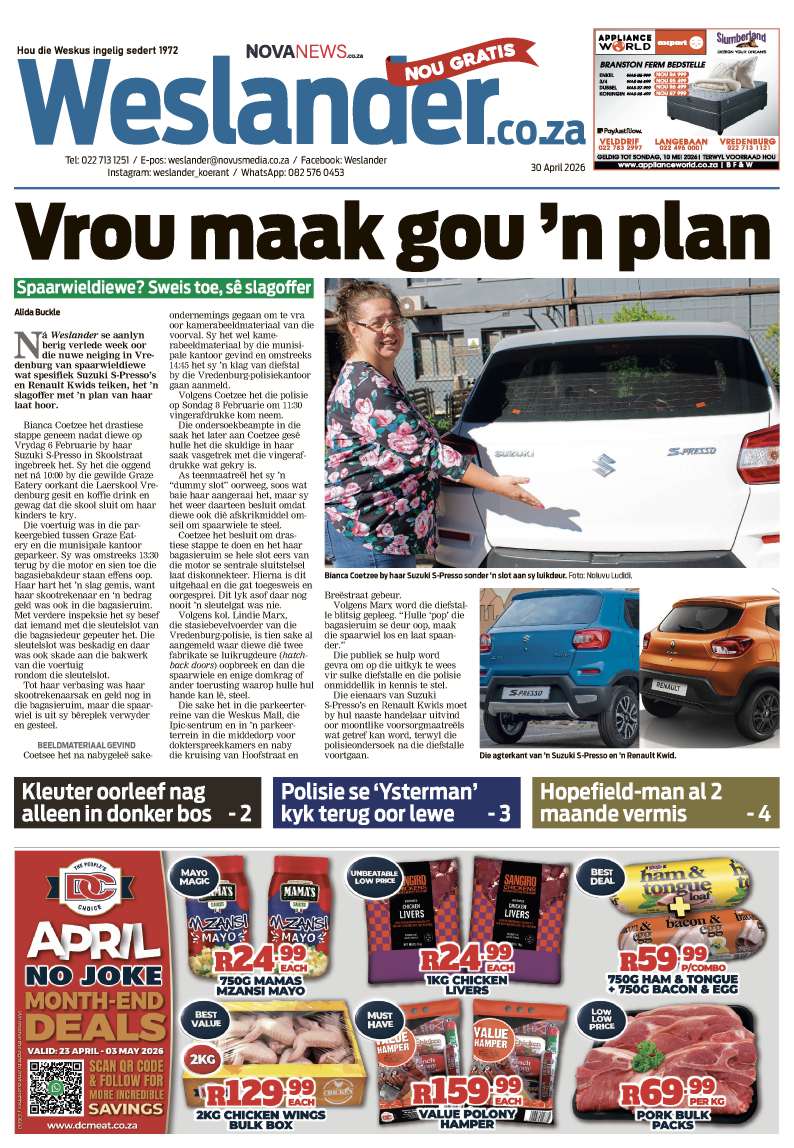 Weslander E-Edition – 30 April 2026