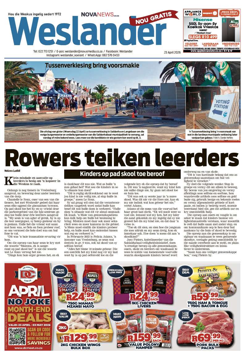 Weslander E-Edition – 23 April 2026