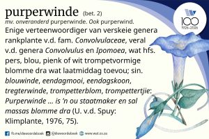 Ken jy die woord ‘purperwinde’?