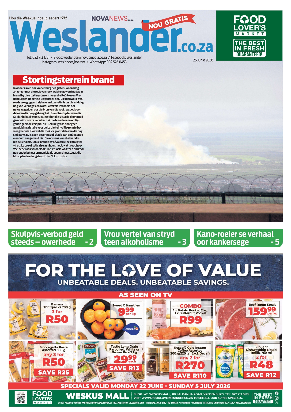 Food Lover’s Market Specials – Thursday 25 June to Sunday 5 July