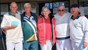 Winners of Fours bowls competition