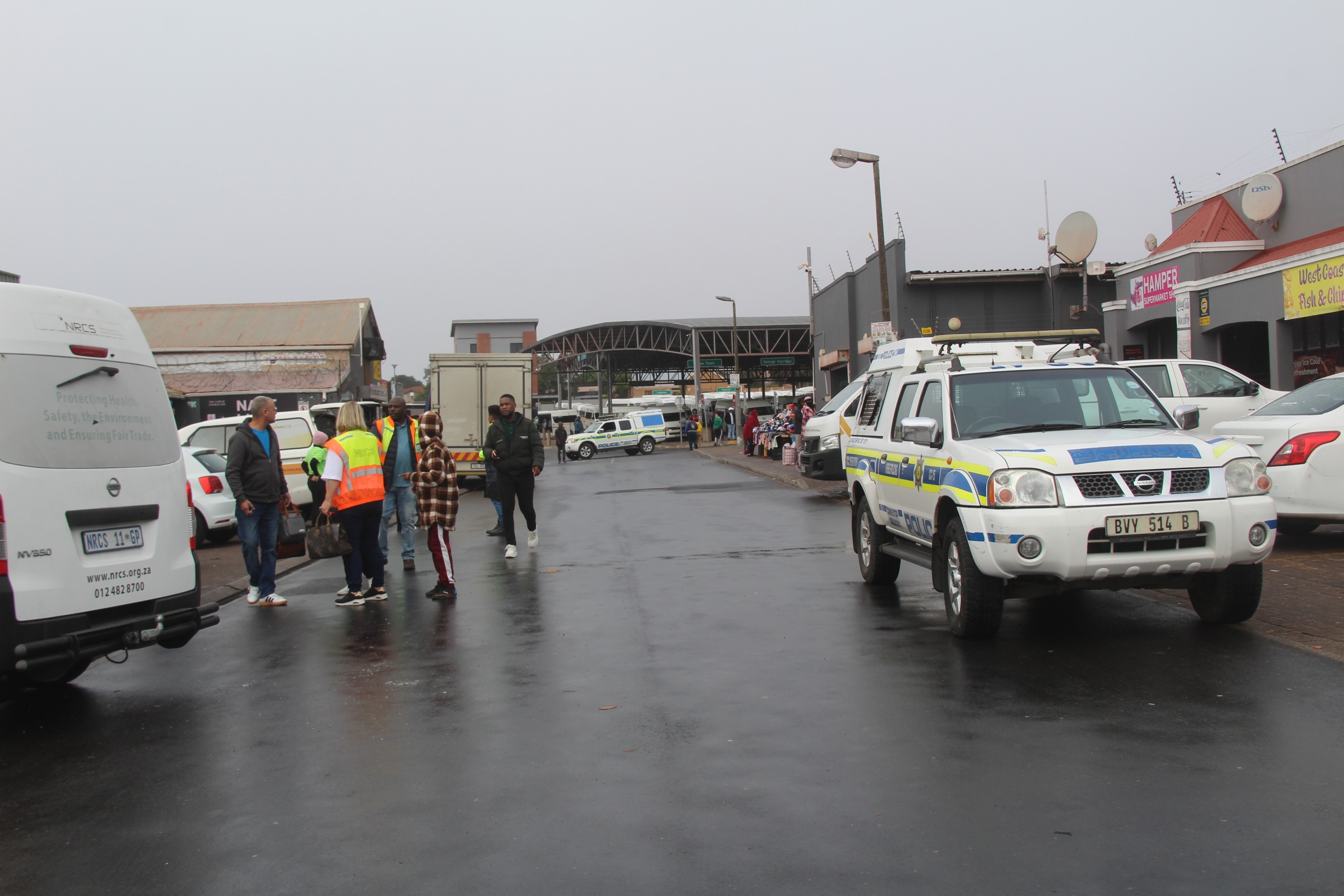 Mark Road in Vredenburg was closed on Tuesday 7 July as roleplayers inspected goods.