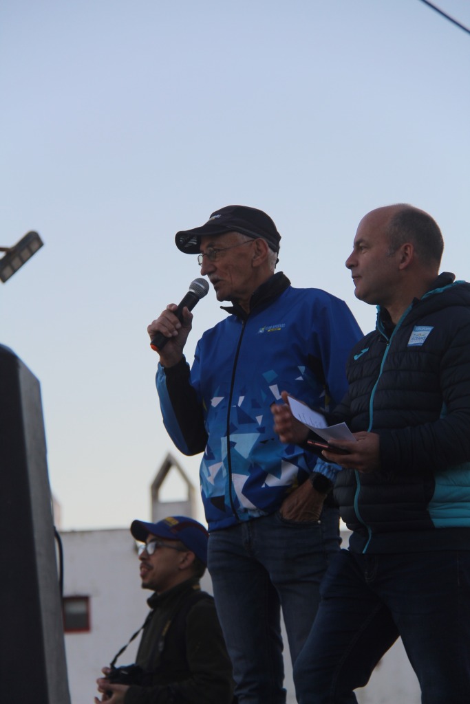 Bossie Boshoff (organiseerder) en Sean Falconer (seremoniemeester).