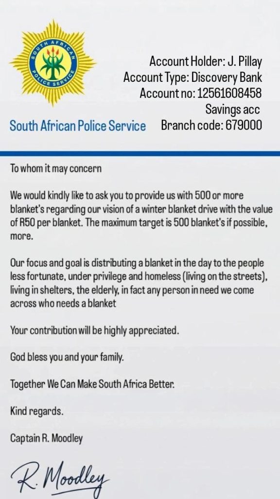 This is a fraudster's work. Photo: SAPS
