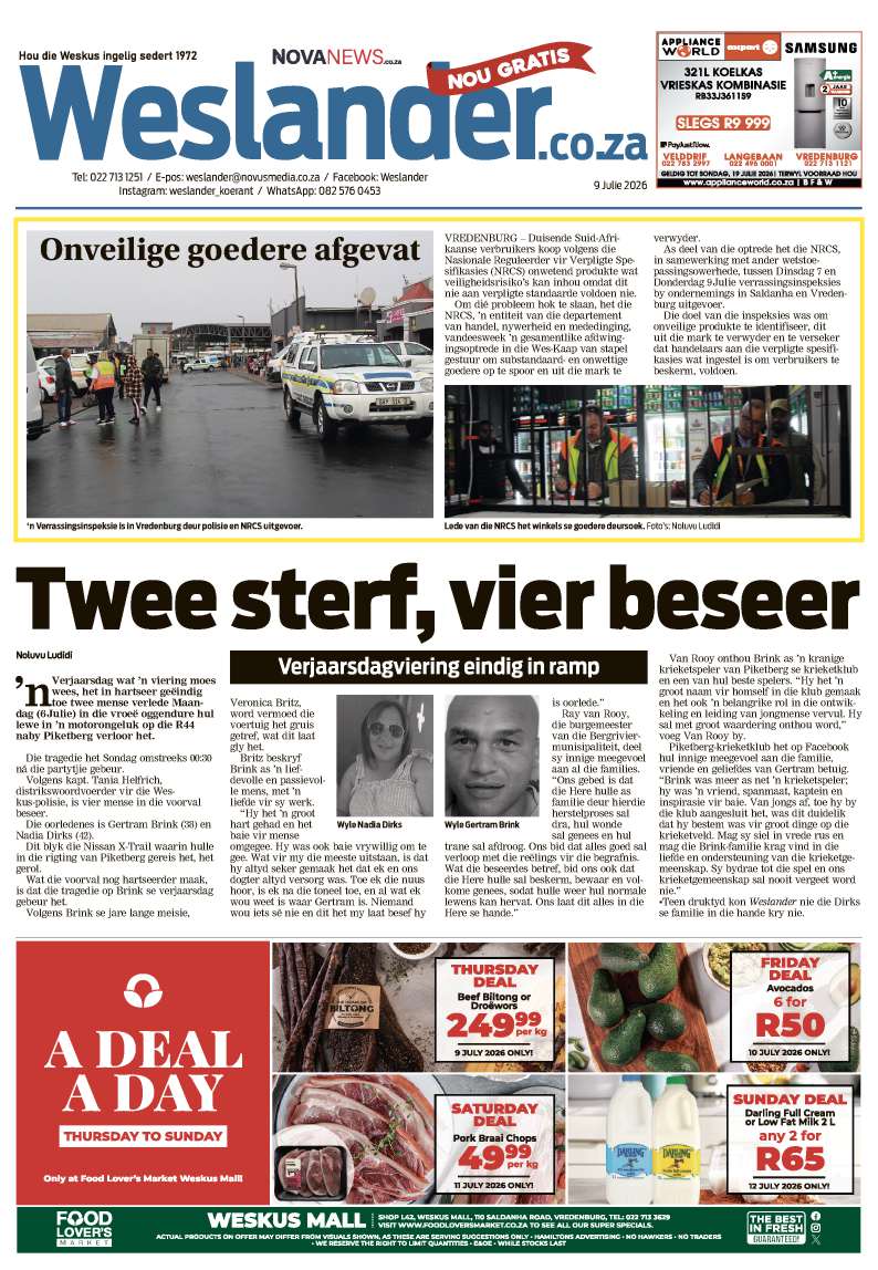 Weslander E-Edition – 9 July 2026