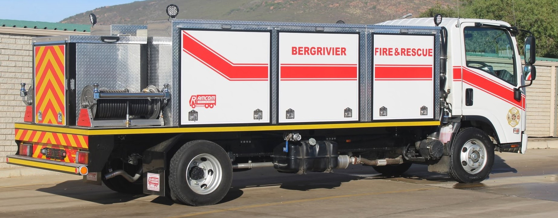 Die Bergrivier-brandweer se voertuig is nou toegerus vir HAZMAT-noodgevalle.