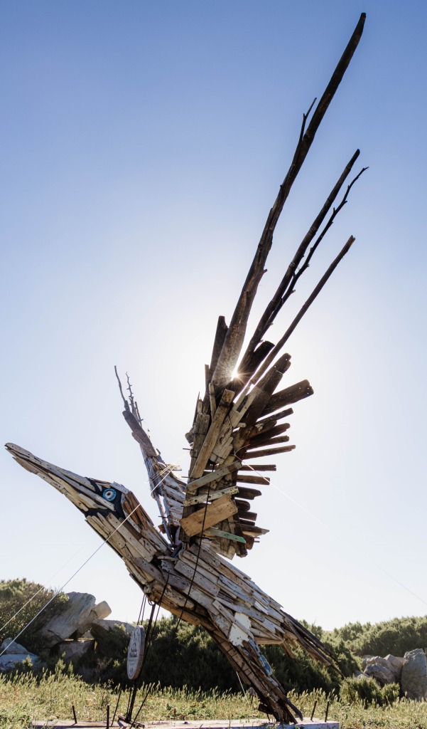 The Koos Malgas sculpture in Lambert's Bay.