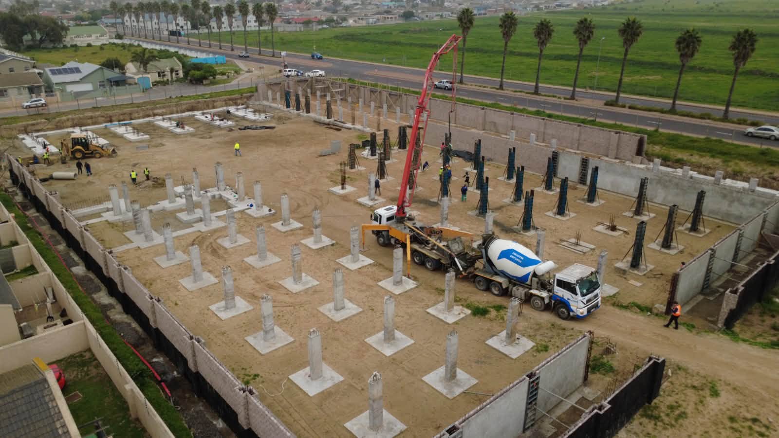 Bouwerk aan die nuwe Felicita-winkelkompleks in Saldanha. Foto: Portland Group