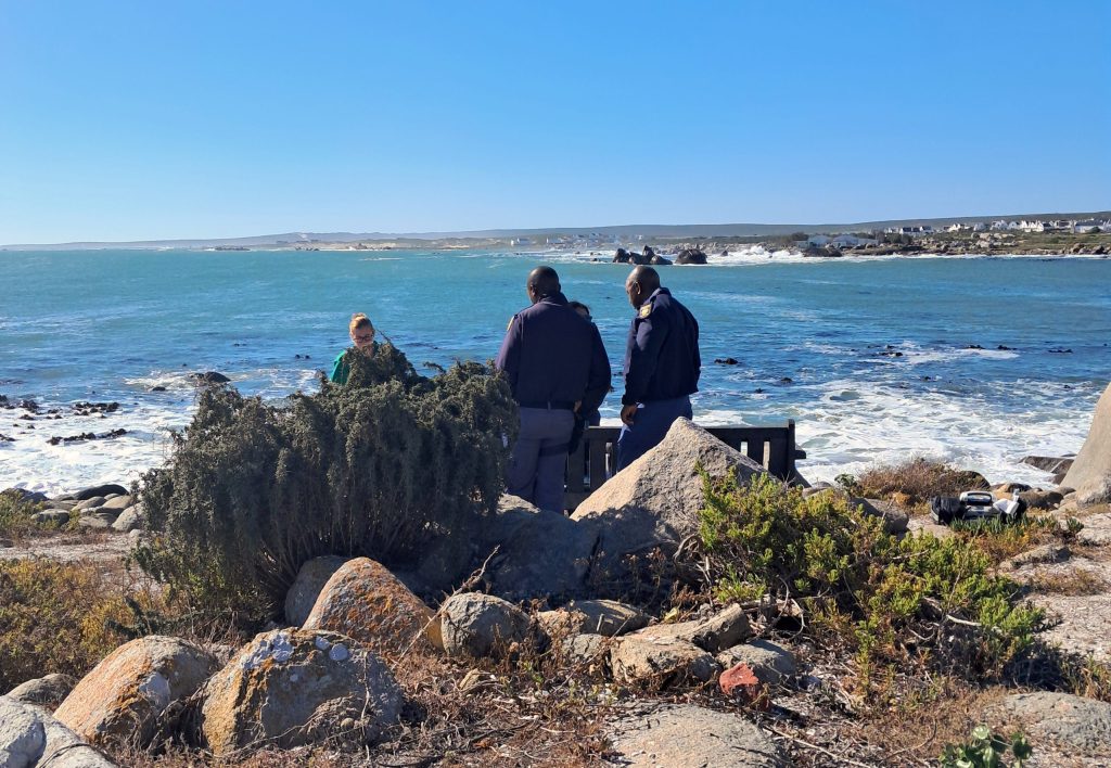 Die toneel in Jacobsbaai waar die egpaar dood aangetref is. Foto: Alida Buckle