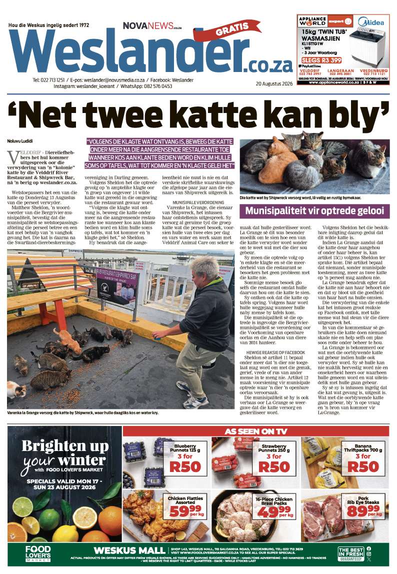 Weslander E-Edition – 20 August 2026
