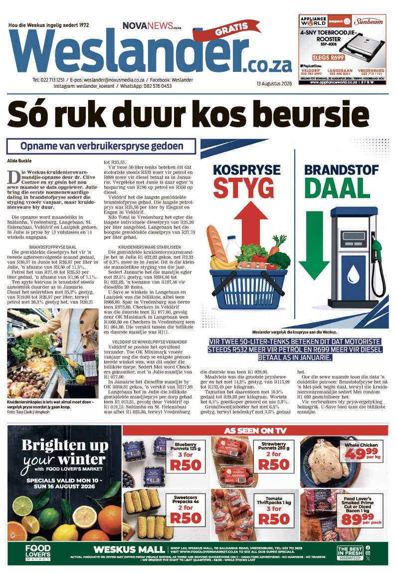 Weslander E-Edition – 13 August 2026