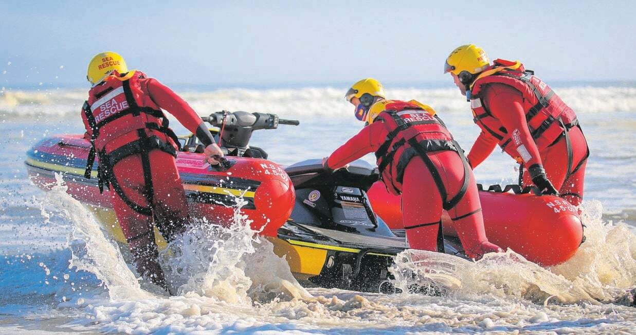NSRI rescue swimmers assisted during a sea rescue operation off Strandfontein.