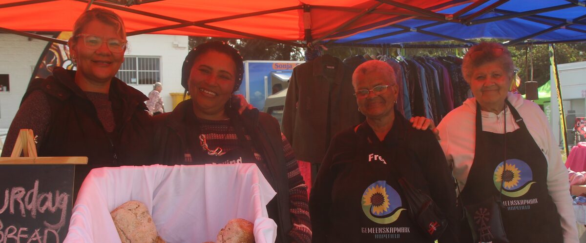 Hopefielders Noreen Faro, Belinda Steenberg, Frieda Damon en Yvonne White. Foto: Noluvu Ludidi