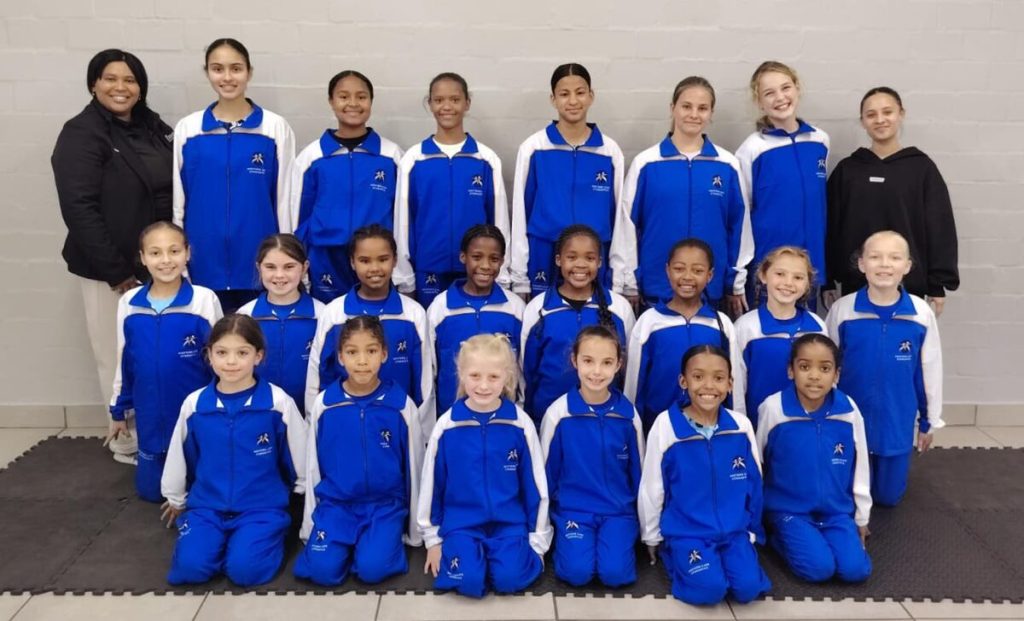 Die gimanste van Azure-gimnastiekklub.