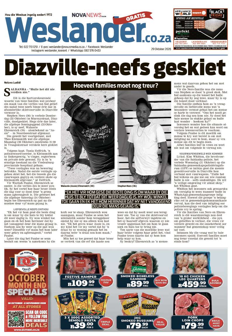 Weslander E-Edition – 29 October 2026