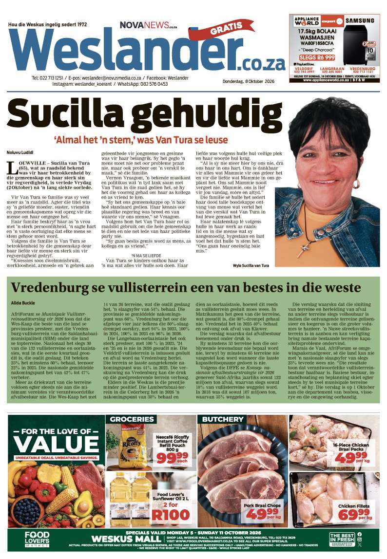 Weslander E-Edition – 8 October 2026