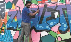 Graffiti artist brightens Worcester’s streets