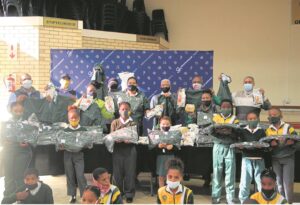 Golden Valley supplies school with raincoats