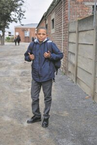 Geraldo se eerste skooldag is hier