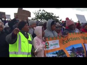 Rawsonville-inwoners betoog oor grond