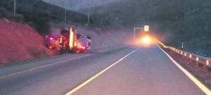 N1 closed due to acid spillage