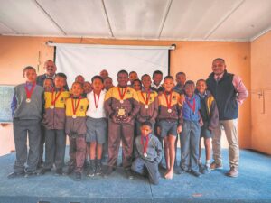 Orchard Primêr verower rugby-trofee