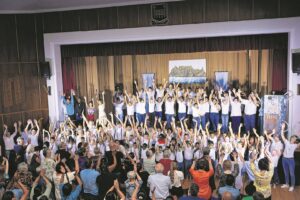 Pionierskool pronk met reuse-talent
